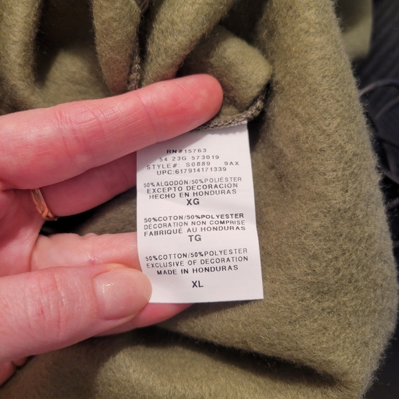 NWT Champion Men's Powerblend Fleece Hoodie Cargo Olive XL - Picture 10 of 11